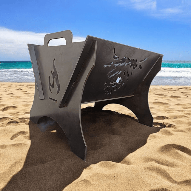 Highland Cow Collapsible Firepit