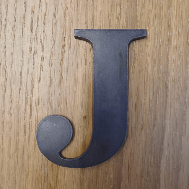 Bare Steel Letters