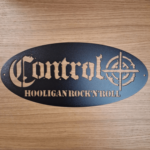Control Hooligan Rock 'n' Roll Plaque