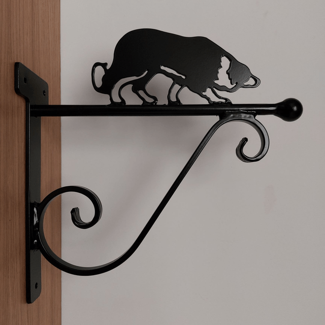 Border Collie Hanging Basket Bracket