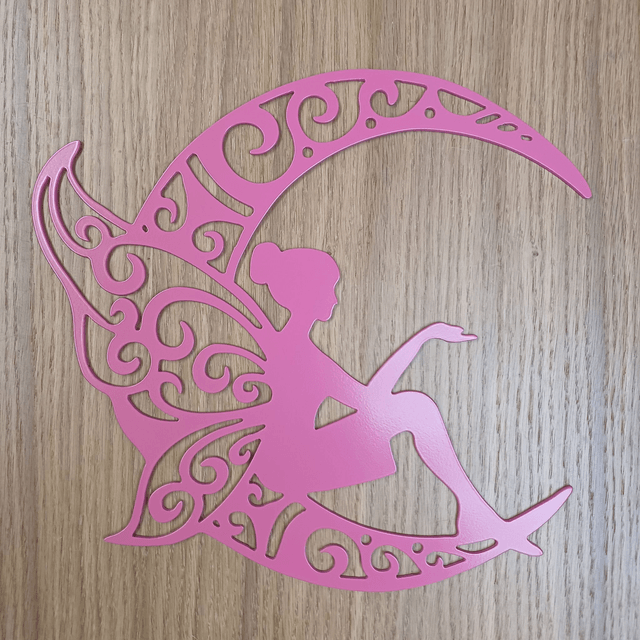 Fairy & Crescent Moon Plaque