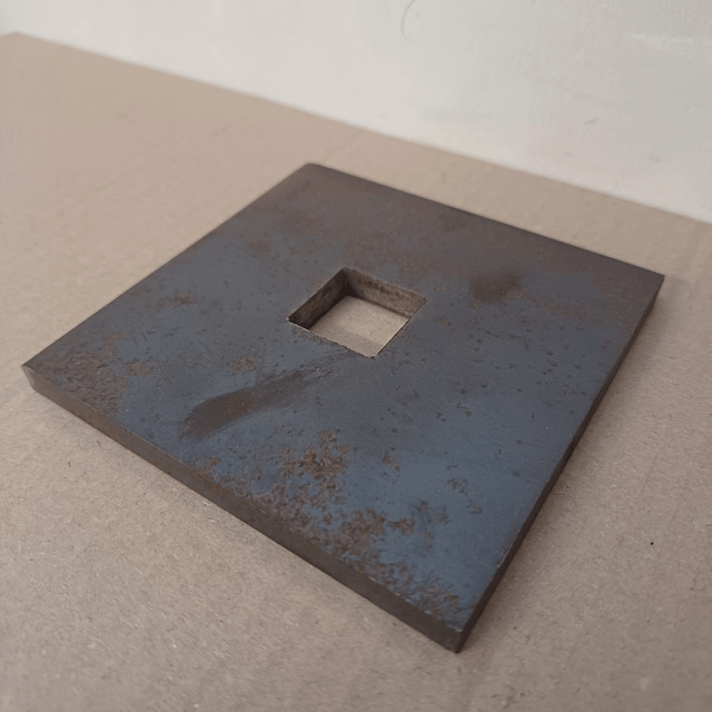 Mild Steel 100 x 100 x 8mm 22mm Hole Square Washer Plate Foundation Bolt Washers