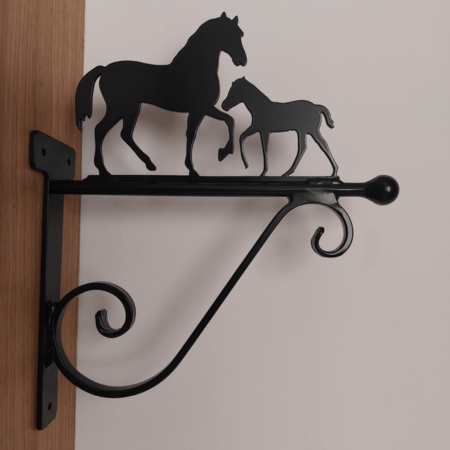 Horse & Foal Hanging Basket Bracket