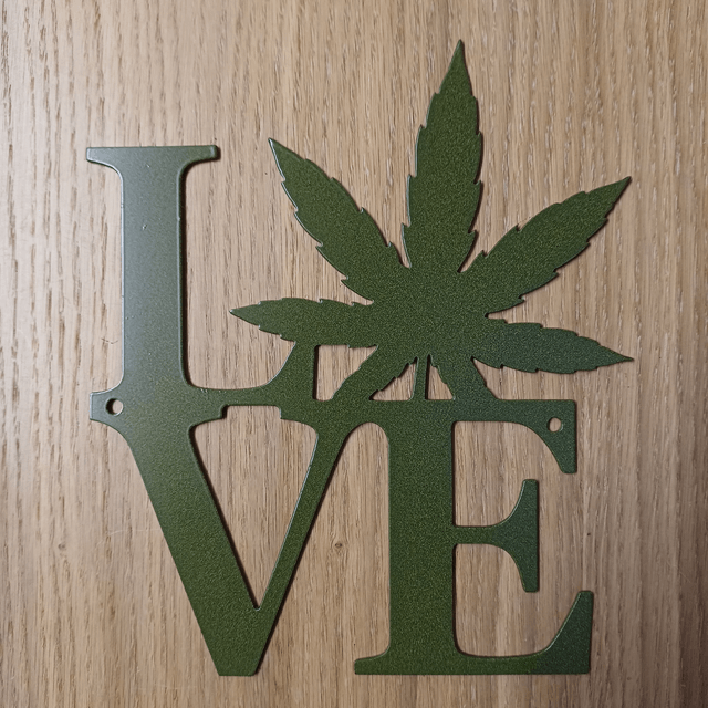 Cannabis Love Sign