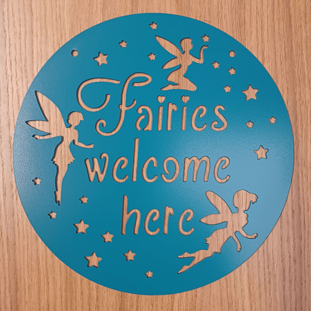 Fairies Welcome Here Plaque