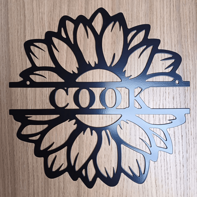 Cook Sunflower Monogram