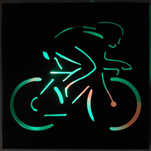 Cyclist Lightbox 