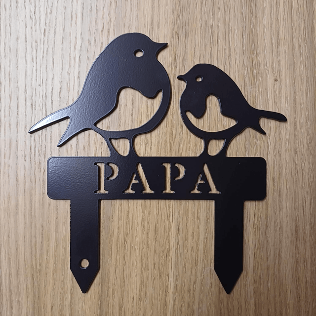 Papa Robin & Chick Garden Spike