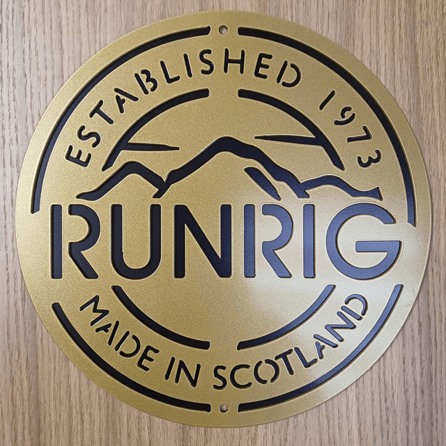 Steel Runrig Plaque