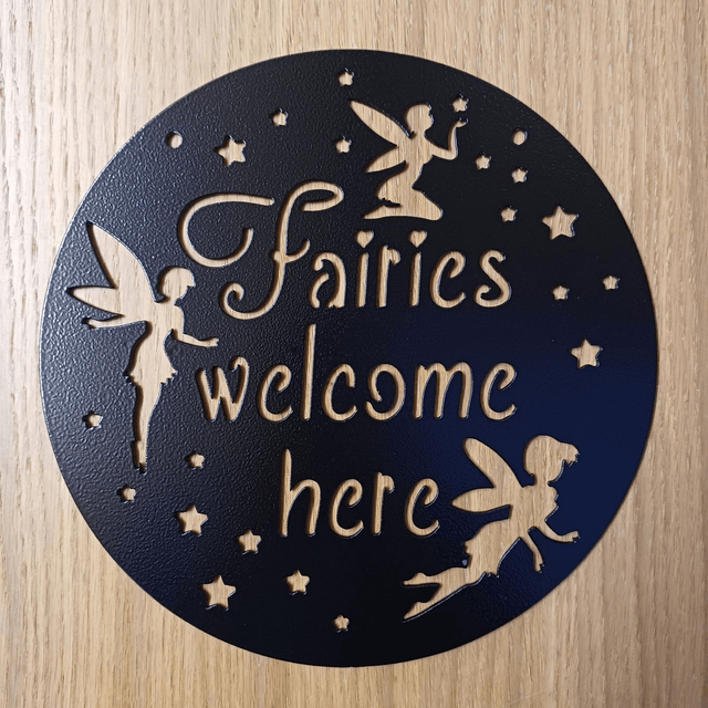 Fairies Welcome Here Plaque