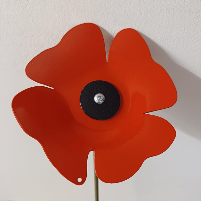 Poppy Garden Stake