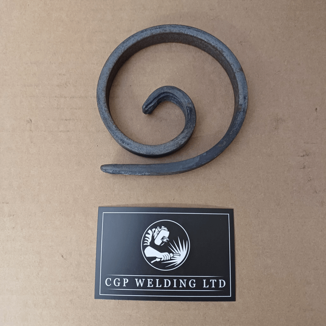100mm x 6mm x 12mm Mild Steel Fishtail Forged Ring