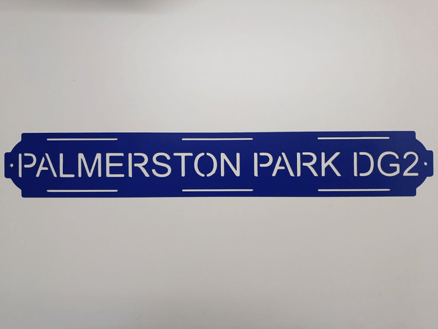 Palmerston Park DG2 Sign