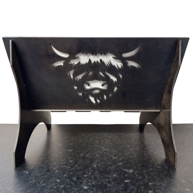 Highland Cow Collapsible Firepit