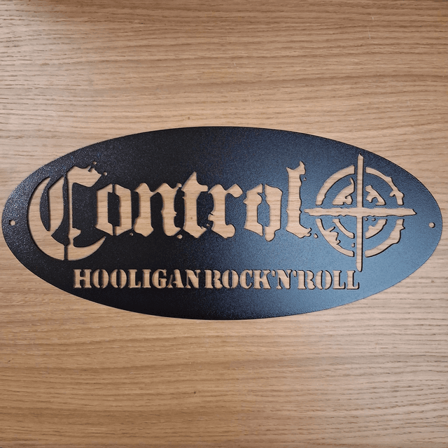Control Hooligan Rock &#039;n&#039; Roll Plaque