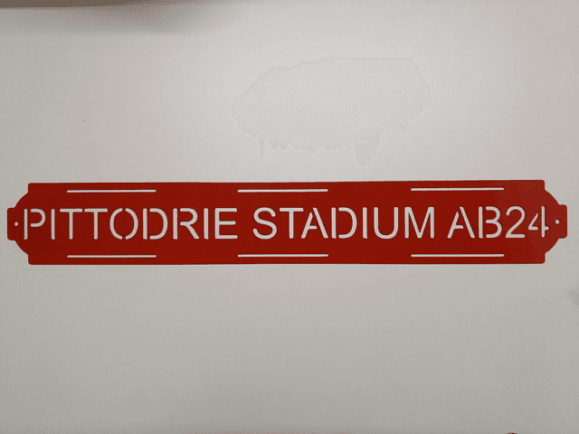 Pittodrie Stadium AB24 Sign