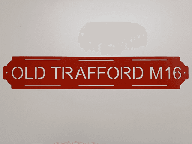 Old Trafford M16 Sign