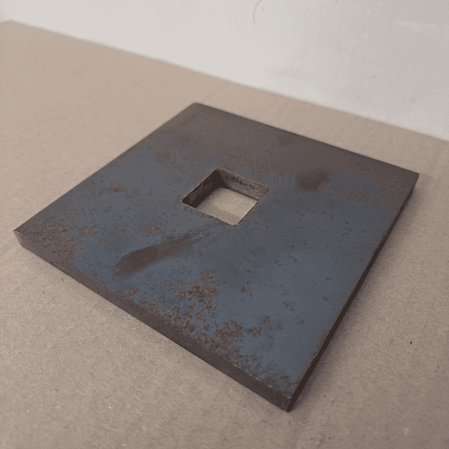 Mild Steel 100 x 100 x 8mm 22mm Hole Square Washer Plate Foundation Bolt Washers