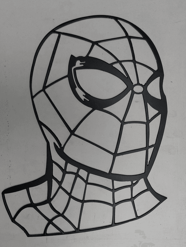 Spiderman Mask Plaque
