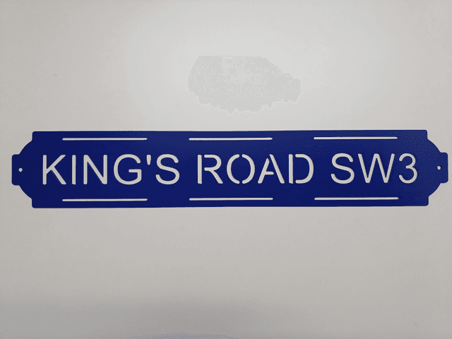 King&#039;s Road SW3 Sign