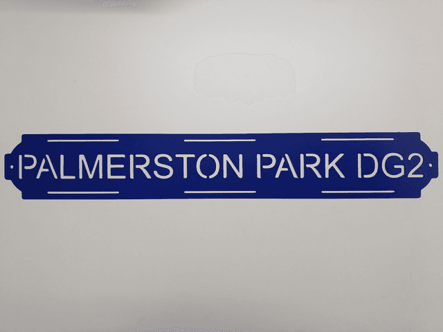 Palmerston Park DG2 Sign