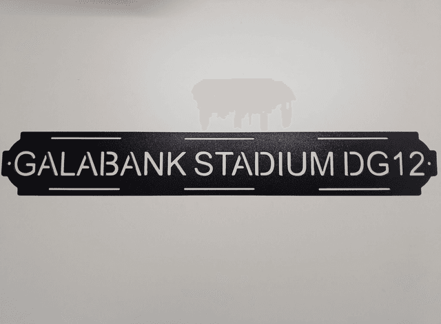 Galabank Stadium DG12 Sign