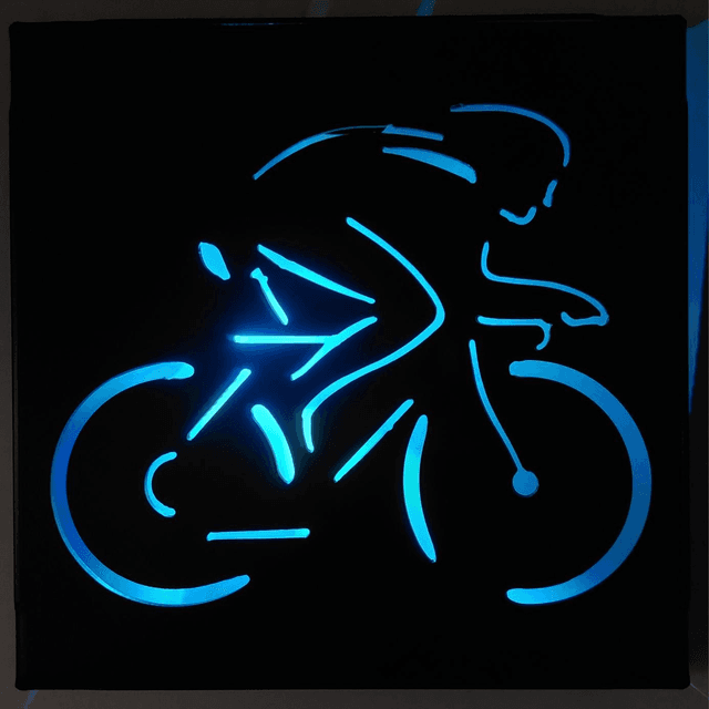 Cyclist Lightbox 