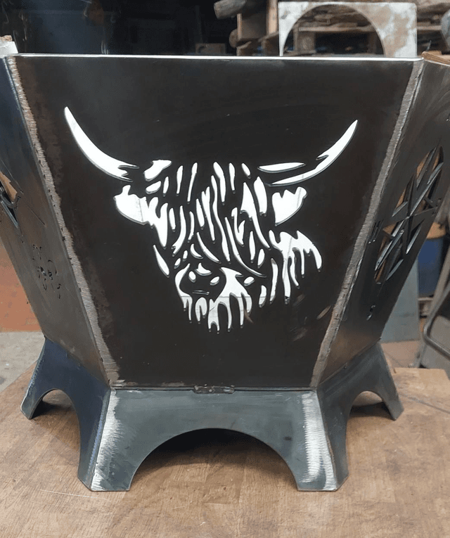 Custom Made Hexagonal Firepits